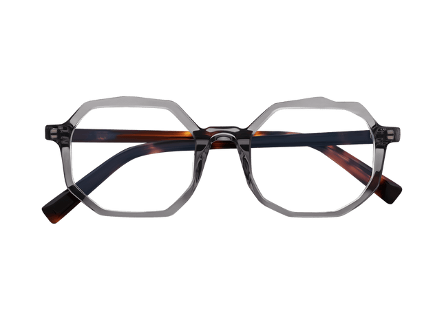 Eydology Brynn Clear Grey Eyewear 3