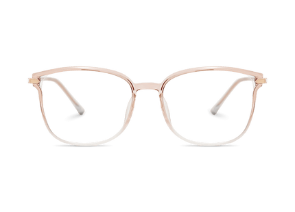 Eydology Cali Clear Pink Brown White/Rose Gold Glasses 2