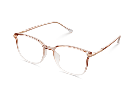Eydology Cali Clear Pink Brown White/Rose Gold Glasses 3