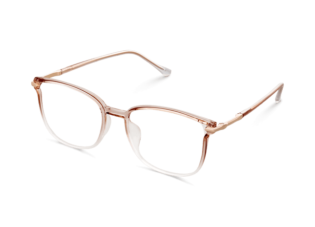 Eydology Cali Clear Pink Brown White/Rose Gold Glasses 3