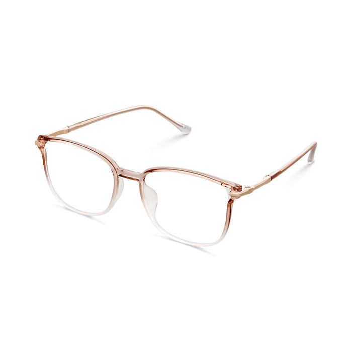 Eydology Cali Clear Pink Brown White/Rose Gold Glasses 3
