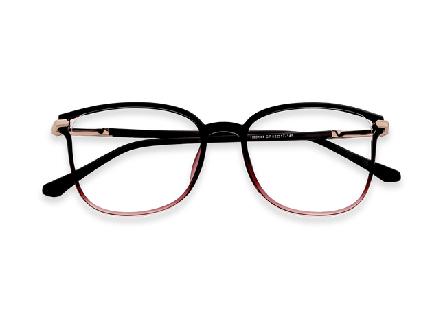 Eydology Cali Gradient Purple Red/Rose Gold Glasses 1