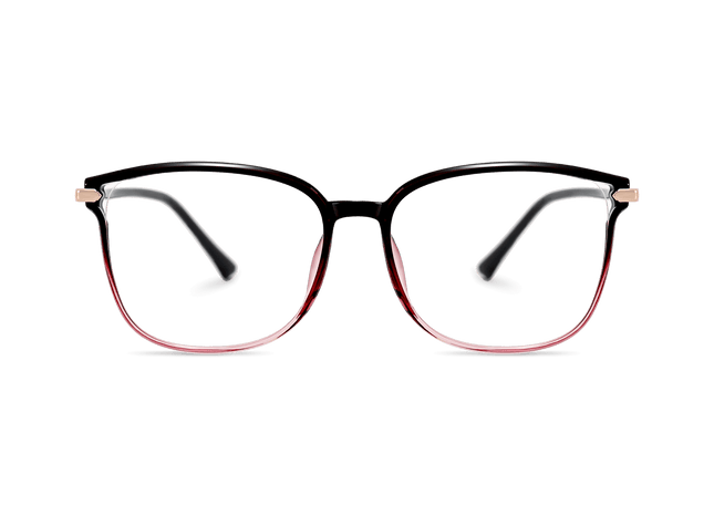 Eydology Cali Gradient Purple Red/Rose Gold Glasses 2