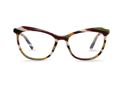 Eydology Callum Orange Stripes Eyewear 1