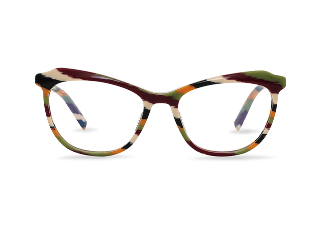 Eydology Callum Orange Stripes Eyewear 1