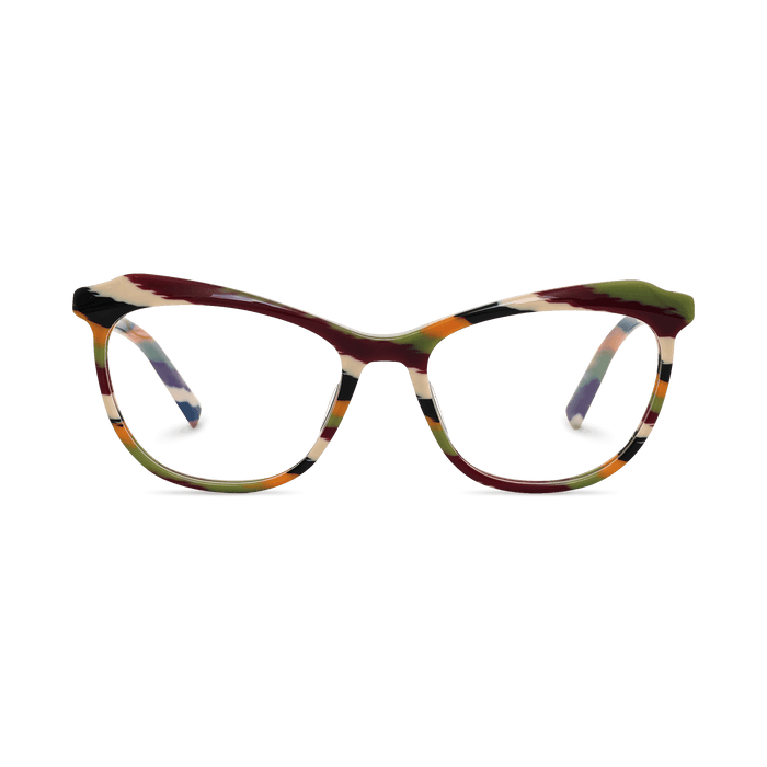 Eydology Callum Orange Stripes Eyewear 1