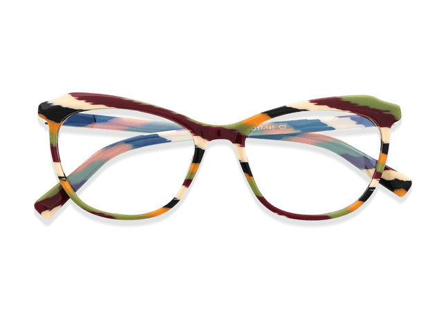 Eydology Callum Orange Stripes Eyewear 3