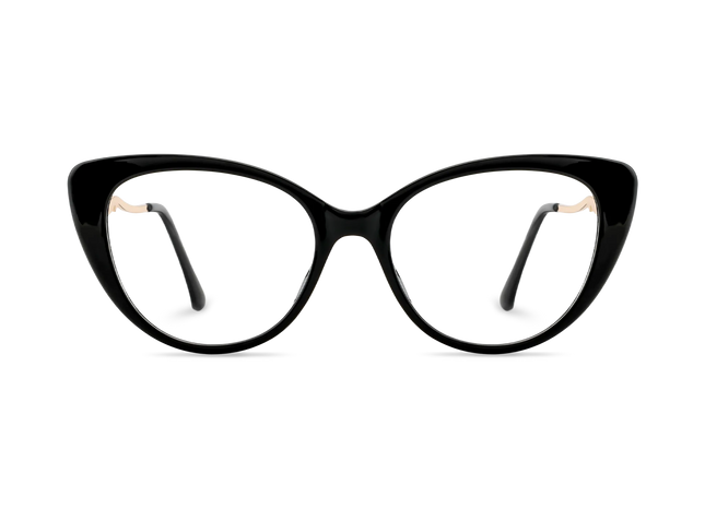 Eydology Caroline Black Women's Cat Eye Glasses 2