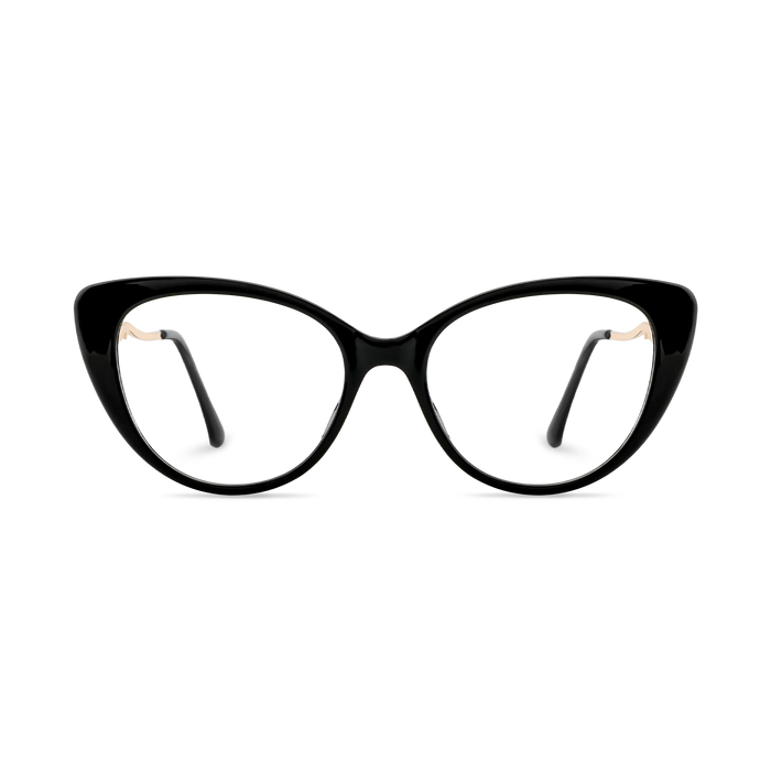 Eydology Caroline Black Women's Cat Eye Glasses 2
