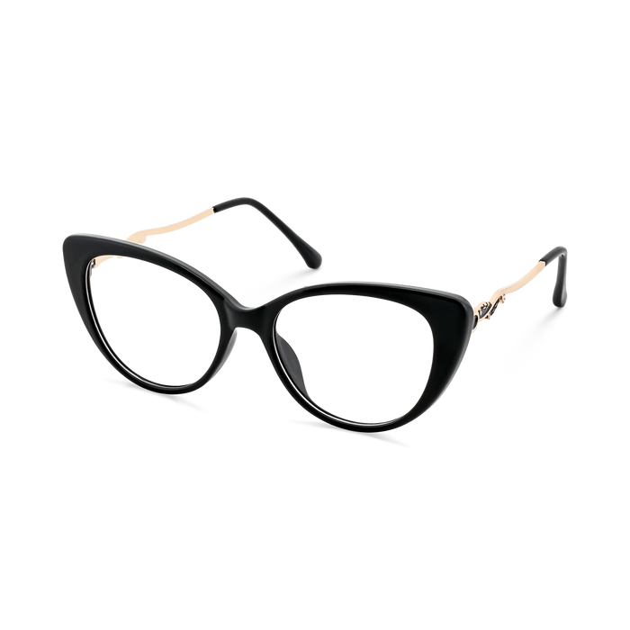Eydology Caroline Black Women's Cat Eye Glasses 3