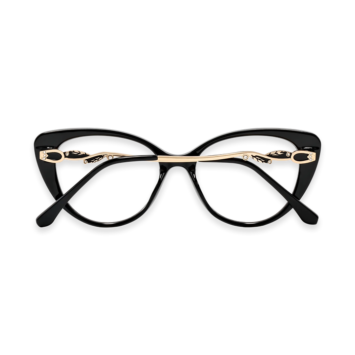 Eydology Caroline Black Women's Cat Eye Glasses 5