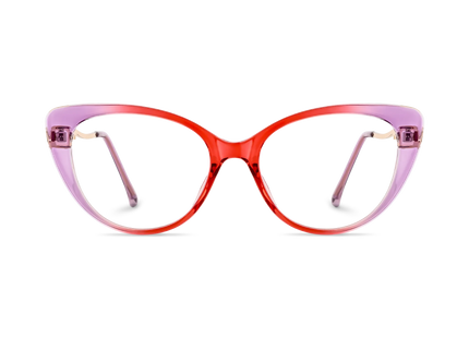 Eydology Caroline Red Purple Gradient Women's Cat Eye Glasses 2