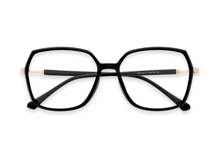 Eydology Carolyn Black/Gold Glasses 1