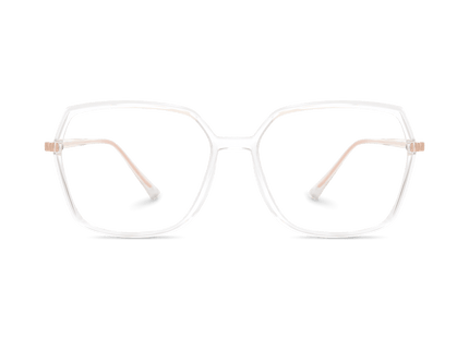 Eydology Carolyn Clear/Rose Gold Glasses 2