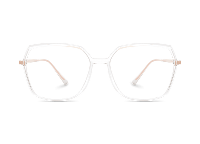 Eydology Carolyn Clear/Rose Gold Glasses 2