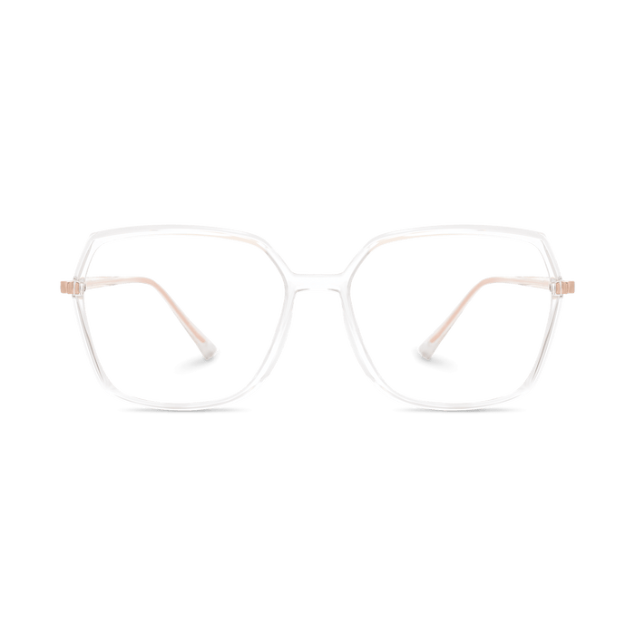 Eydology Carolyn Clear/Rose Gold Glasses 2