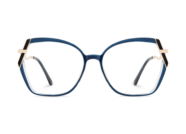 Eydology Cataleya Gold/Blue Women's Glasses 2