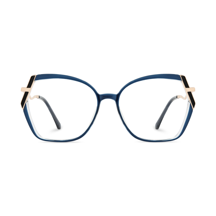 Eydology Cataleya Gold/Blue Women's Glasses 2