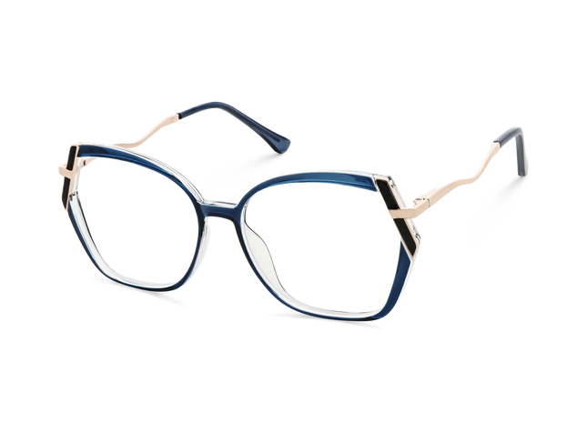 Eydology Cataleya Gold/Blue Women's Glasses 3