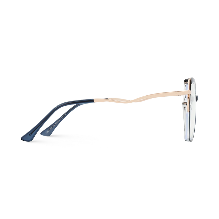 Eydology Cataleya Gold/Blue Women's Glasses 4