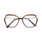 Eydology Cataleya Gold/Brown Women's Glasses 1