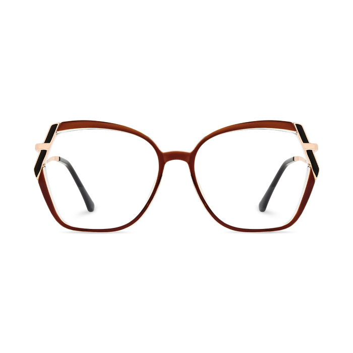 Eydology Cataleya Gold/Brown Women's Glasses 2