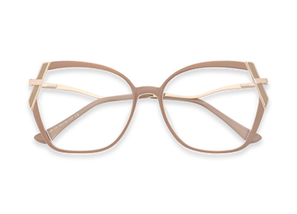 Eydology Cataleya Gold/Dusty Pink Women's Glasses 1