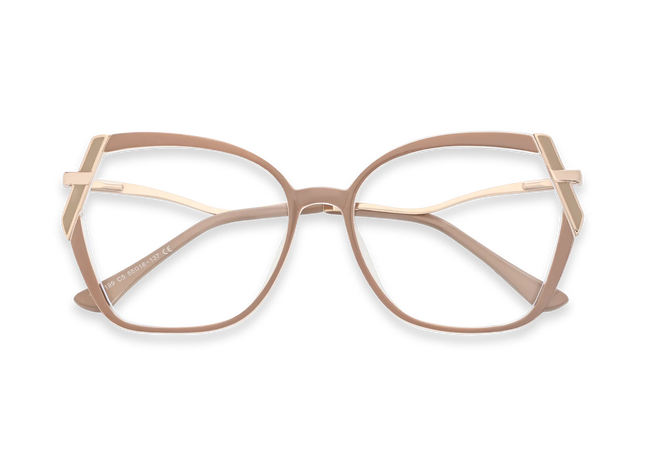 Eydology Cataleya Gold/Dusty Pink Women's Glasses 1