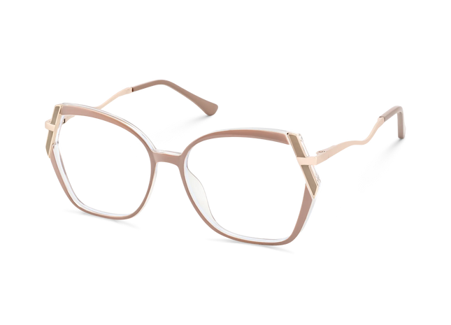 Eydology Cataleya Gold/Dusty Pink Women's Glasses 3