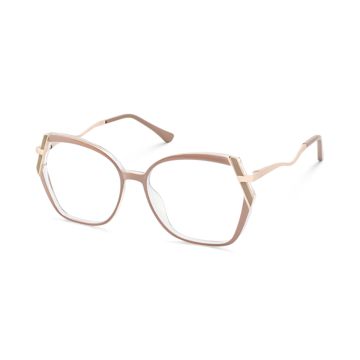 Eydology Cataleya Gold/Dusty Pink Women's Glasses 3