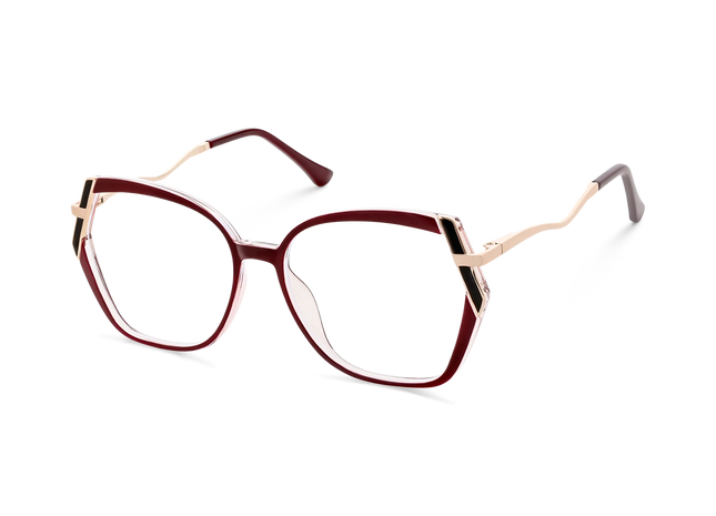 Eydology Cataleya Gold/Red Women's Glasses 3