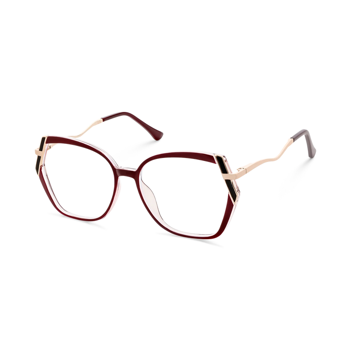 Eydology Cataleya Gold/Red Women's Glasses 3