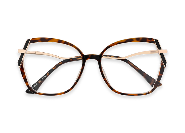 Eydology Cataleya Gold/Tortoise Women's Glasses 1