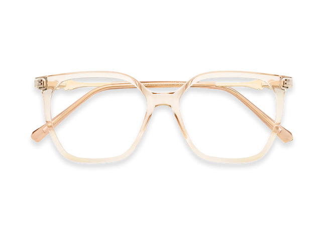 Eydology Claire Champagne Women's Cat Eye Glasses 1