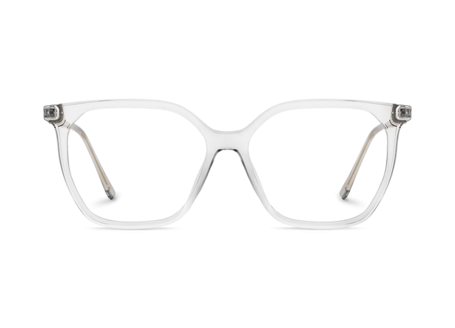 Eydology Claire Clear Light Grey Women's Cat Eye Glasses 2