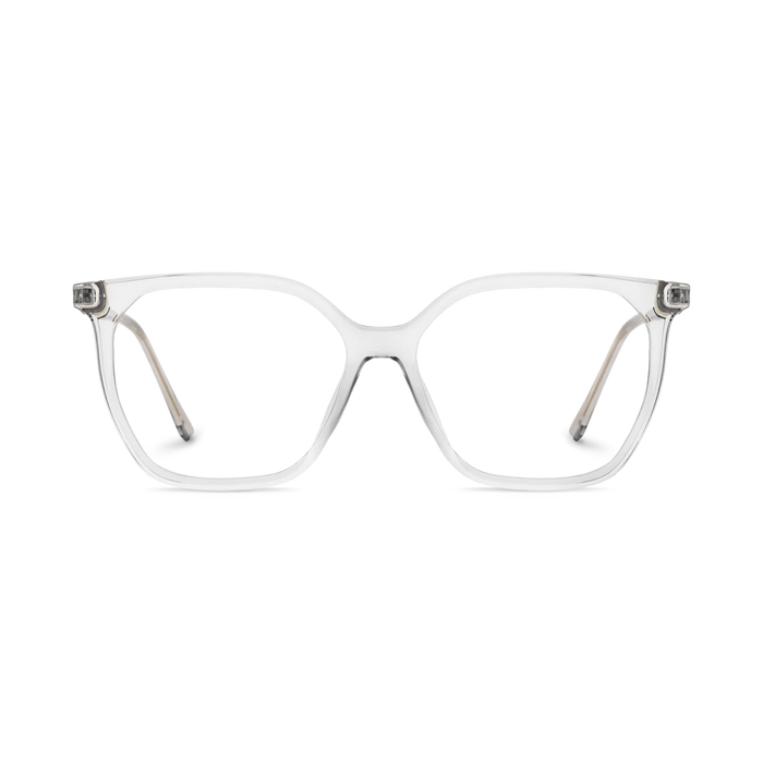Eydology Claire Clear Light Grey Women's Cat Eye Glasses 2