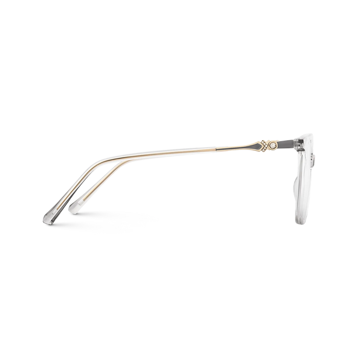 Eydology Claire Clear Light Grey Women's Cat Eye Glasses 4