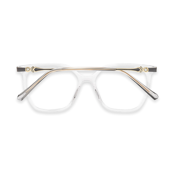 Eydology Claire Clear Light Grey Women's Cat Eye Glasses 5