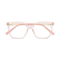 Eydology Claire Clear Rose Pink Women's Cat Eye Glasses 1