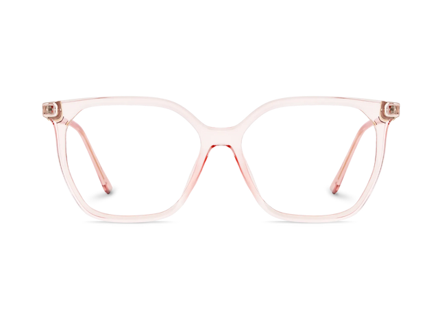 Eydology Claire Clear Rose Pink Women's Cat Eye Glasses 2