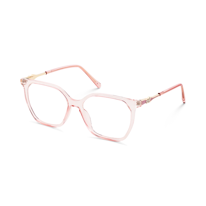 Eydology Claire Clear Rose Pink Women's Cat Eye Glasses 3