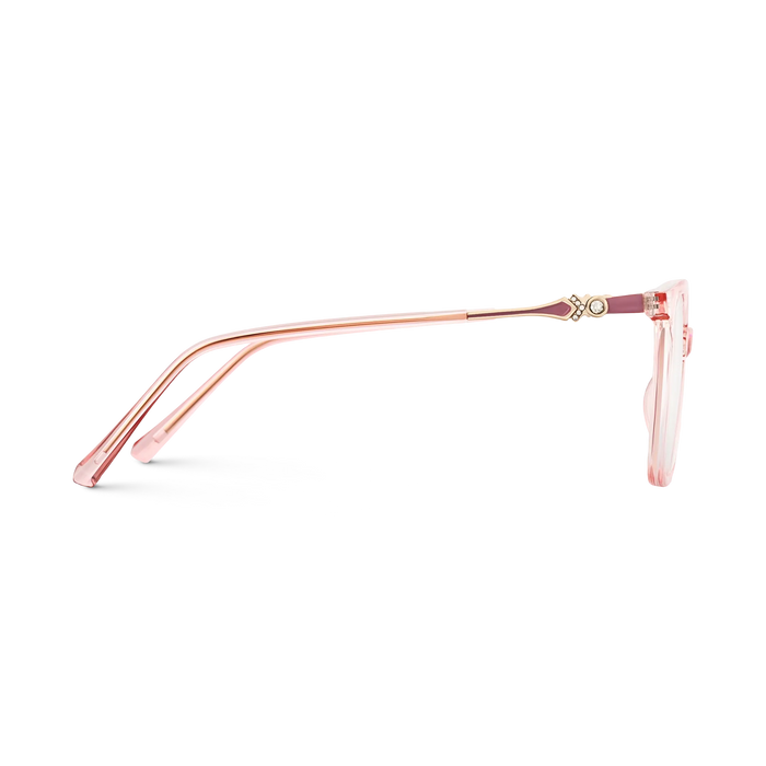Eydology Claire Clear Rose Pink Women's Cat Eye Glasses 4