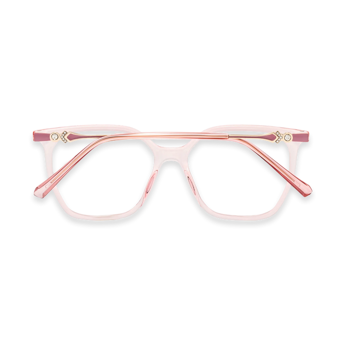 Eydology Claire Clear Rose Pink Women's Cat Eye Glasses 5