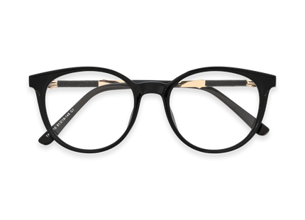 Eydology Clara Black Women's Cat Eye Glasses 1