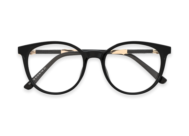 Eydology Clara Black Women's Cat Eye Glasses 1