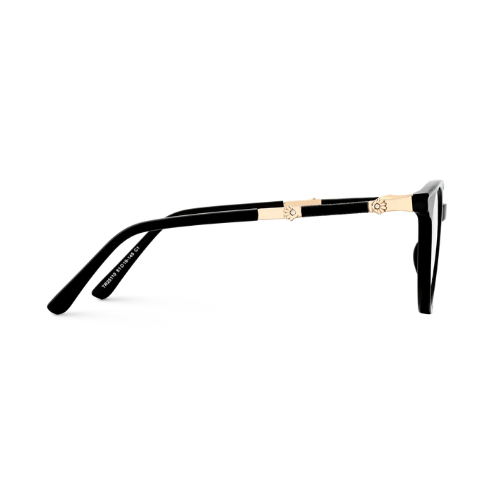Eydology Clara Black Women's Cat Eye Glasses 4