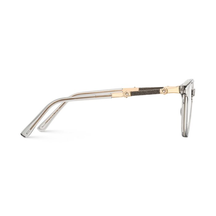 Eydology Clara Clear Grey Cat Eye Glasses 4