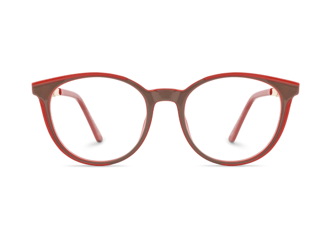 Eydology Clara Coral Red Women's Cat Eye Glasses 2