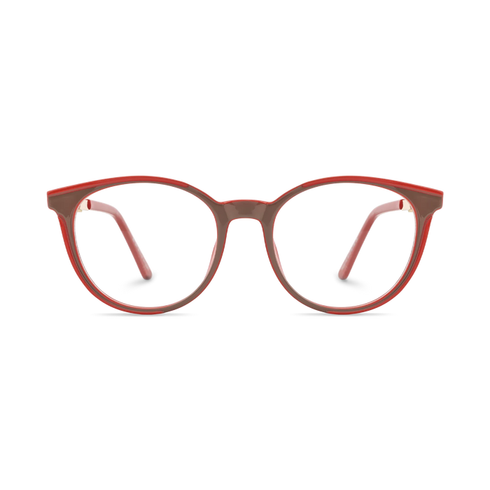 Eydology Clara Coral Red Women's Cat Eye Glasses 2