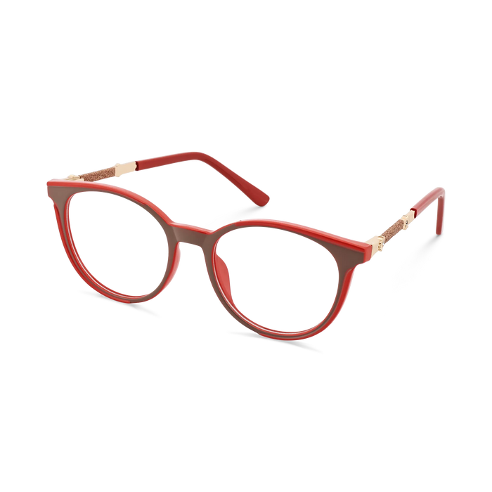 Eydology Clara Coral Red Women's Cat Eye Glasses 3